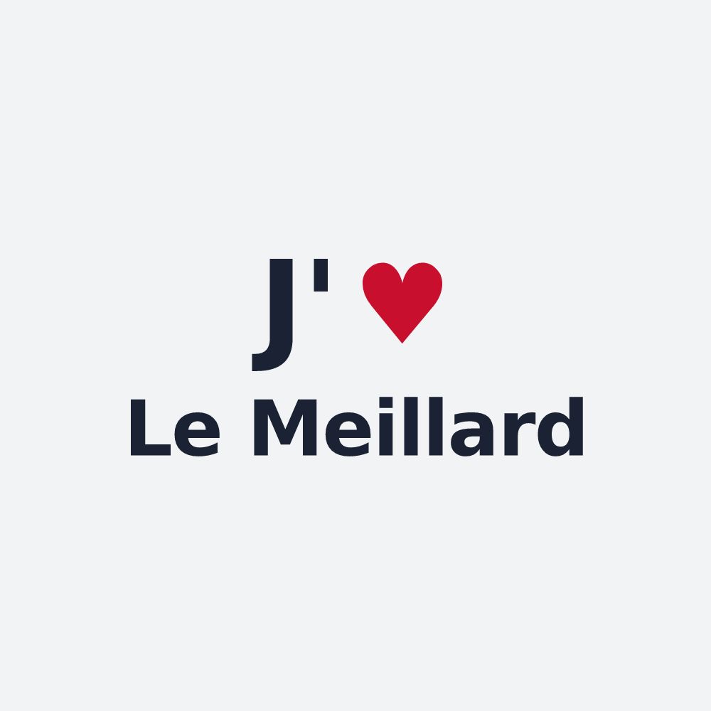 Poster personnalisé Le Meillard — design J'aime Le Meillard