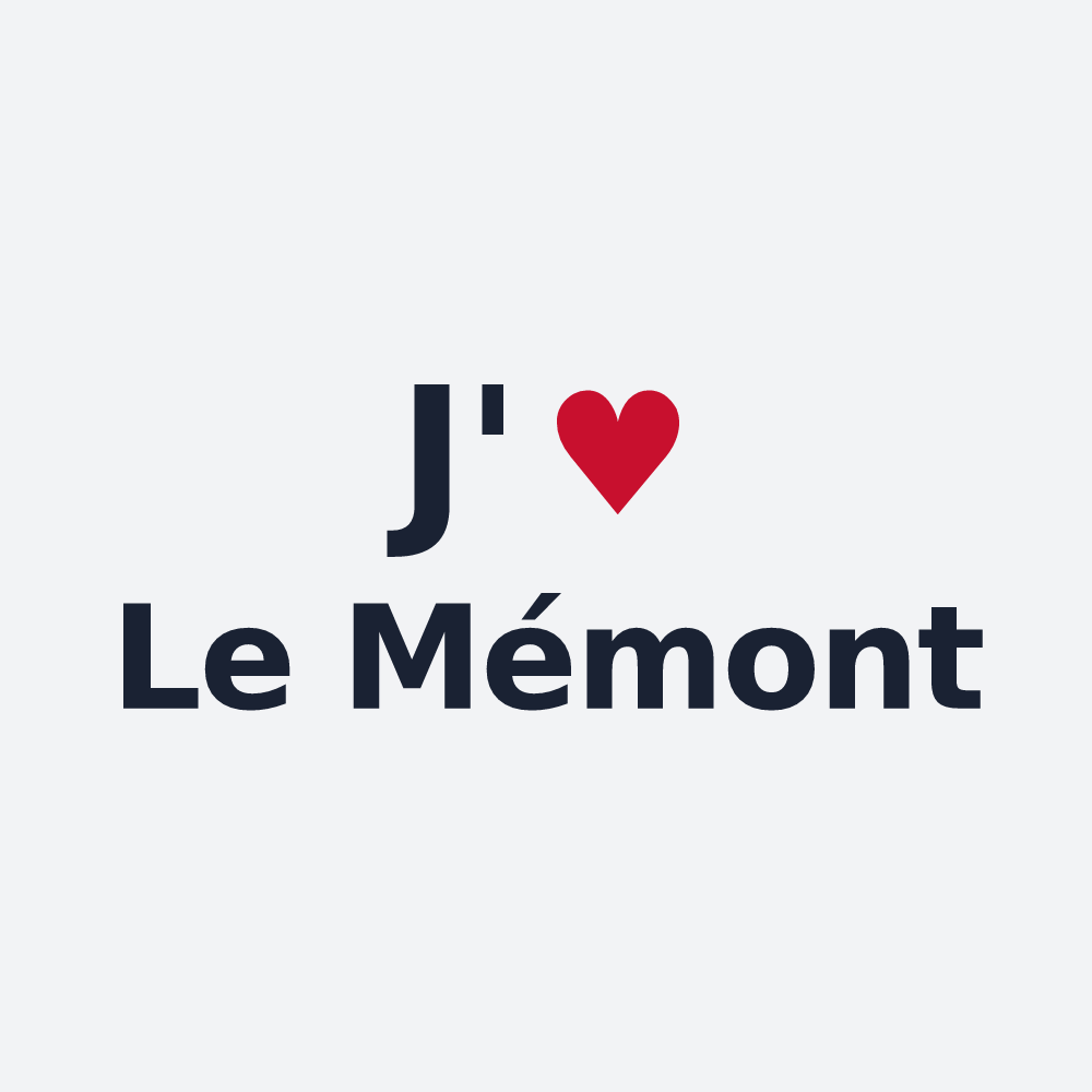 Poster personnalisé Le Mémont — design J'aime Le Mémont