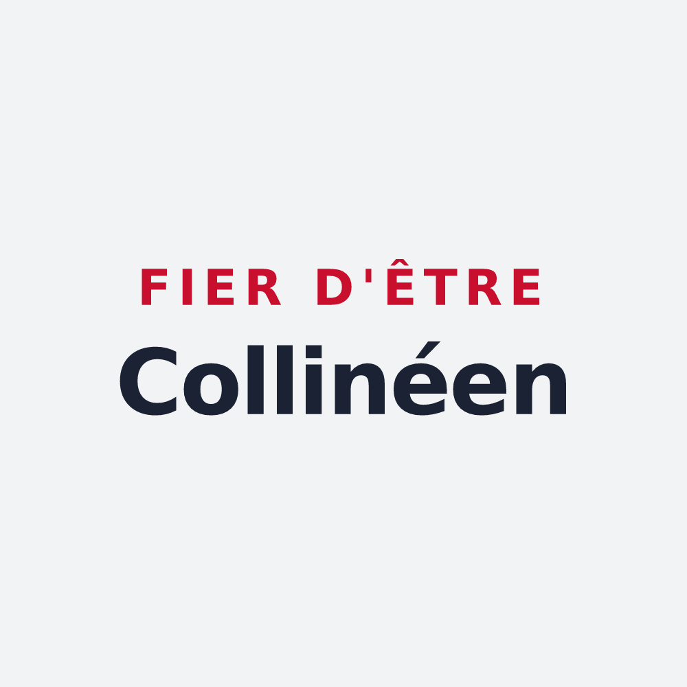 Poster « Fier d'être Collinéen » — design pour Le Mené