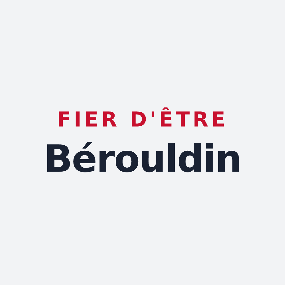 Poster « Fier d'être Bérouldin » — design pour Le Ménil-Broût
