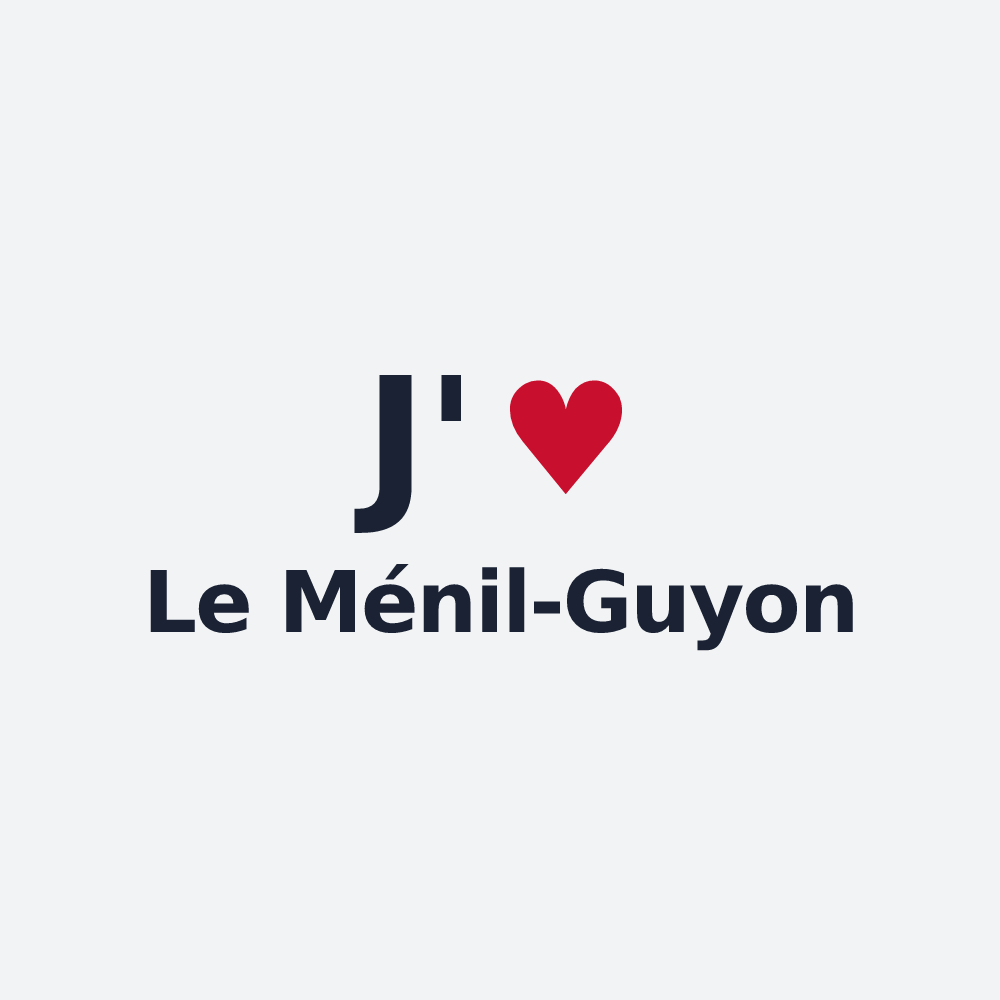 Poster personnalisé Le Ménil-Guyon — design J'aime Le Ménil-Guyon