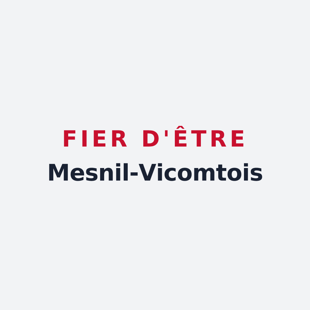 Poster « Fier d'être Mesnil-Vicomtois » — design pour Le Ménil-Vicomte