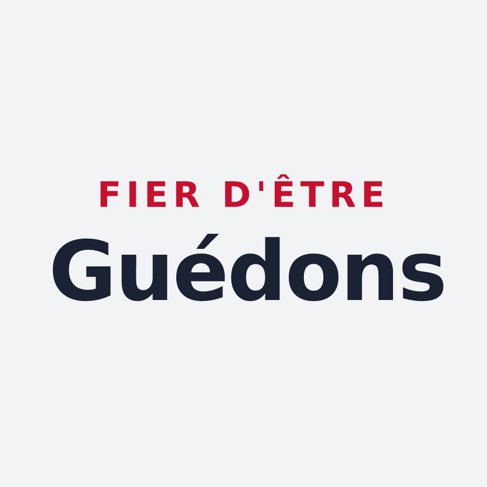 Poster « Fier d'être Guédons » — design pour Le Ménil