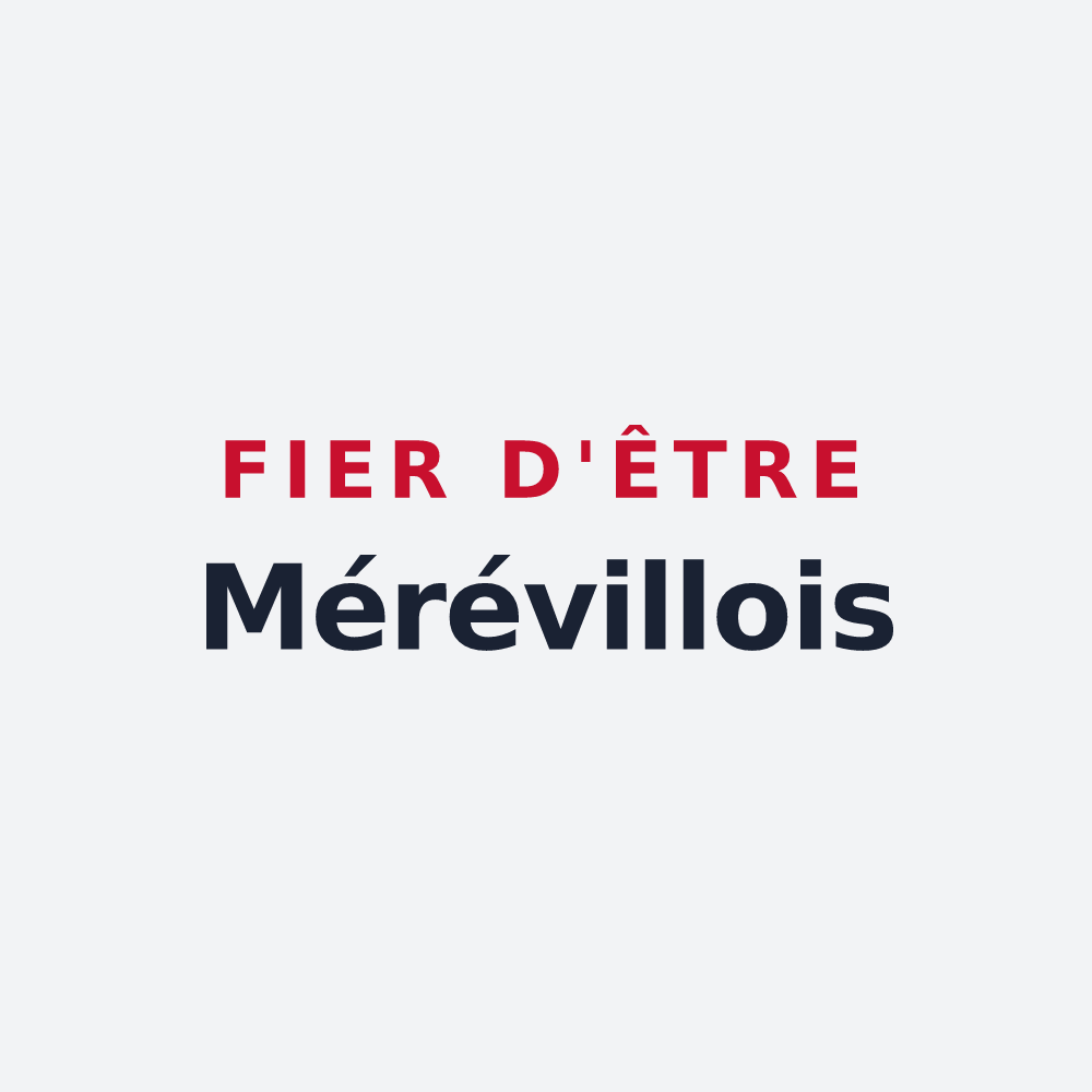 Poster « Fier d'être Mérévillois » — design pour Le Mérévillois