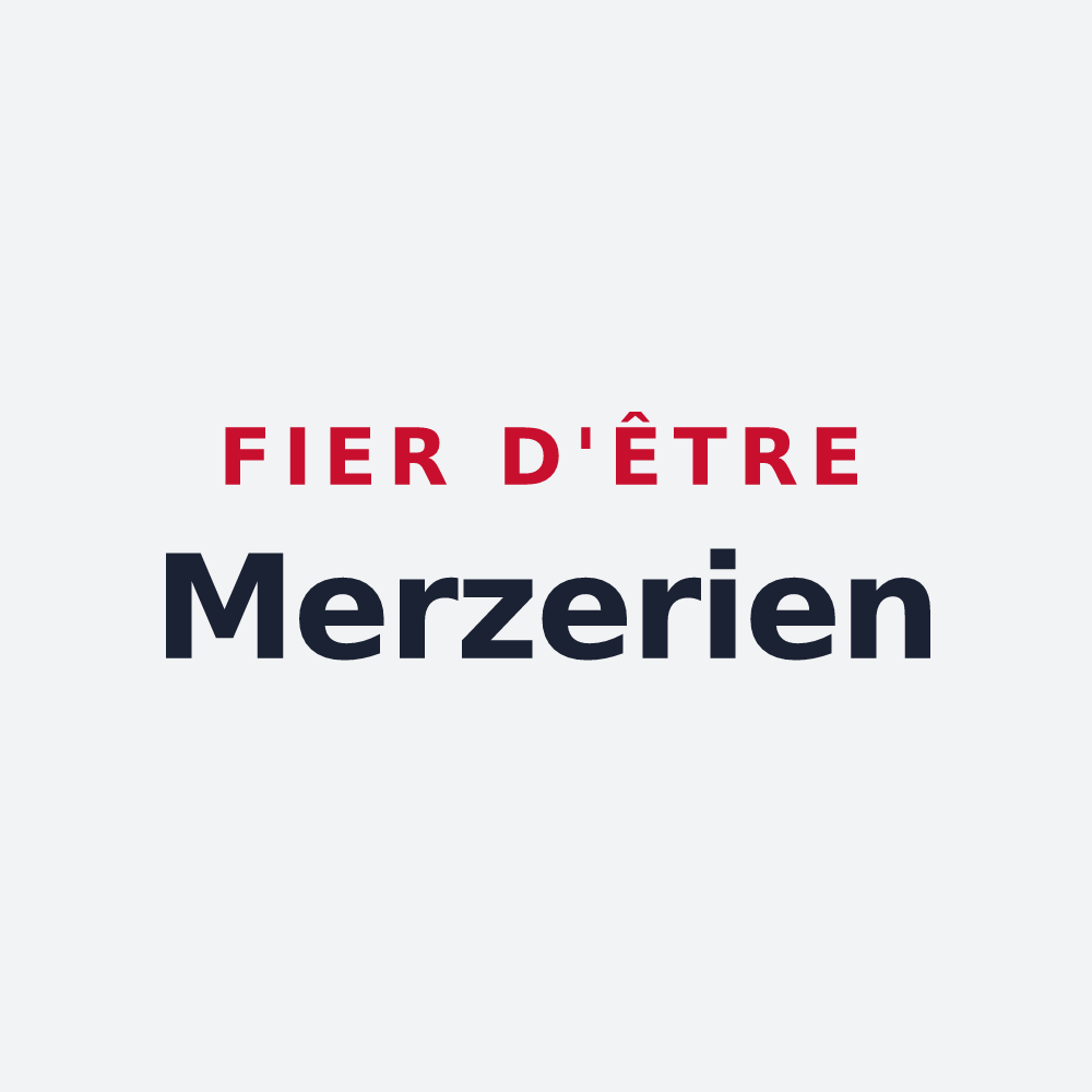 Poster « Fier d'être Merzerien » — design pour Le Merzer