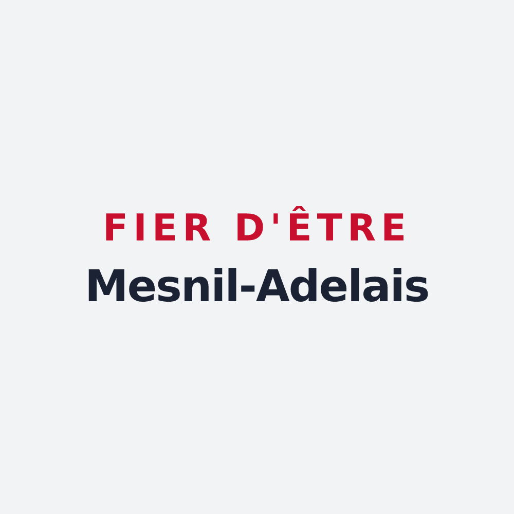 Poster « Fier d'être Mesnil-Adelais » — design pour Le Mesnil-Adelée