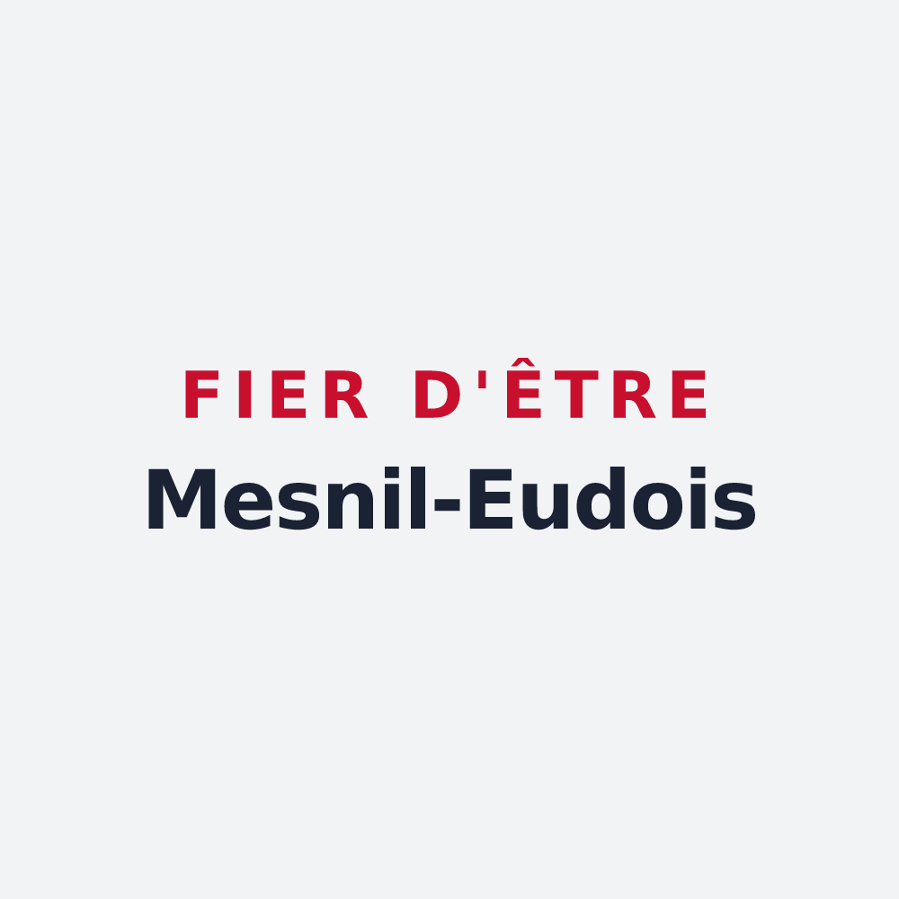 Poster « Fier d'être Mesnil-Eudois » — design pour Le Mesnil-Eudes
