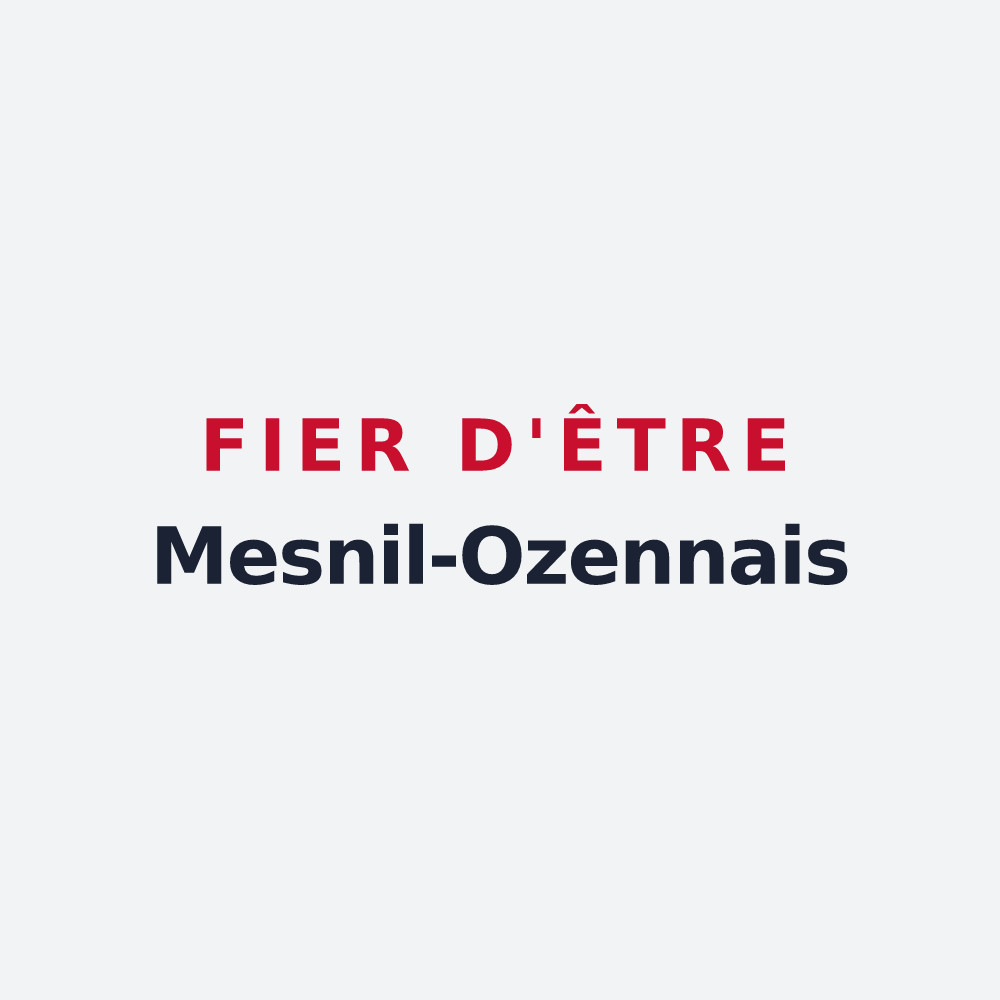 Poster « Fier d'être Mesnil-Ozennais » — design pour Le Mesnil-Ozenne