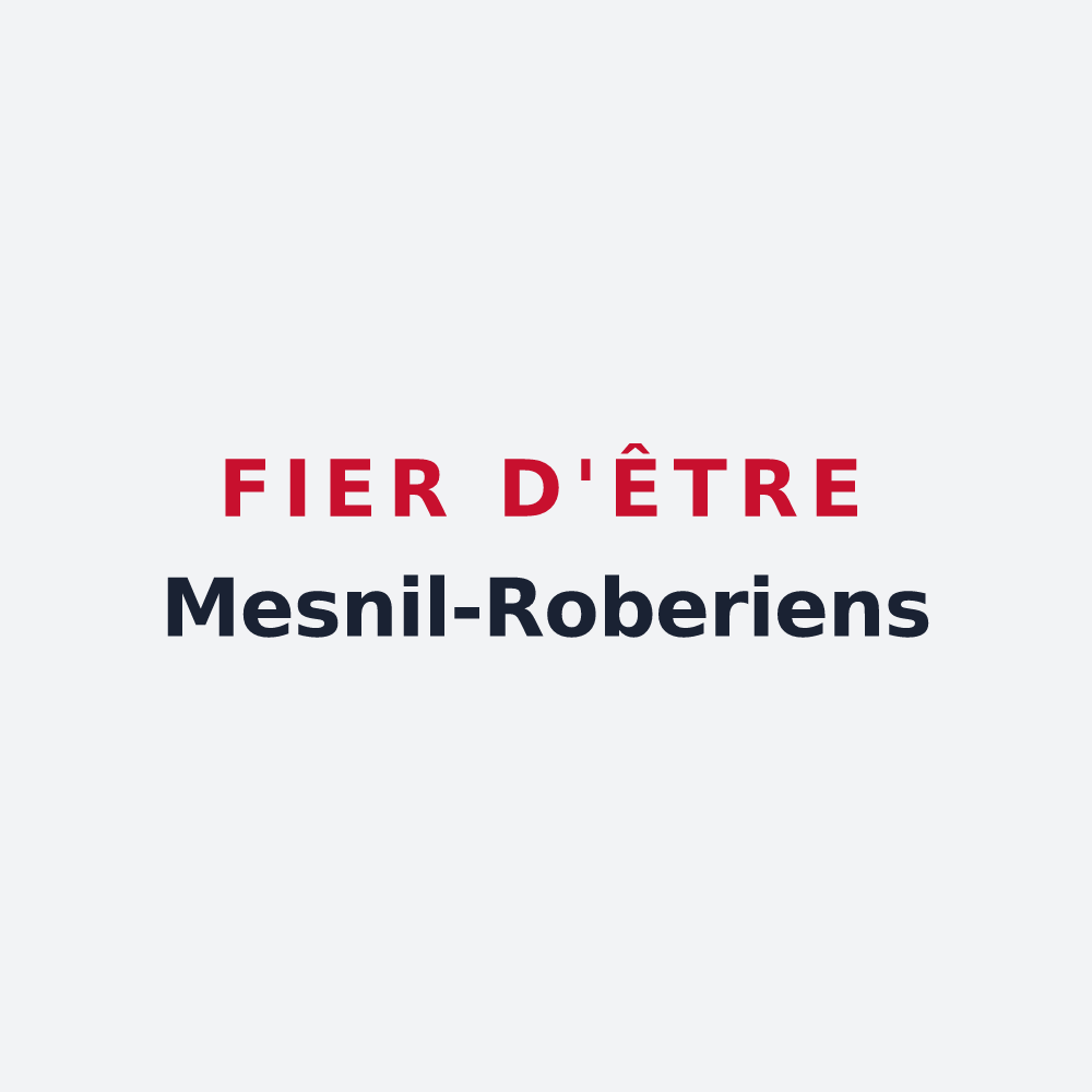 Poster « Fier d'être Mesnil-Roberiens » — design pour Le Mesnil-Robert