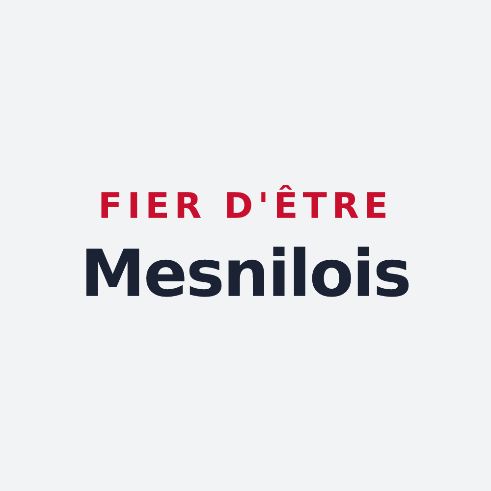 Poster « Fier d'être Mesnilois » — design pour Le Mesnil-sur-Blangy