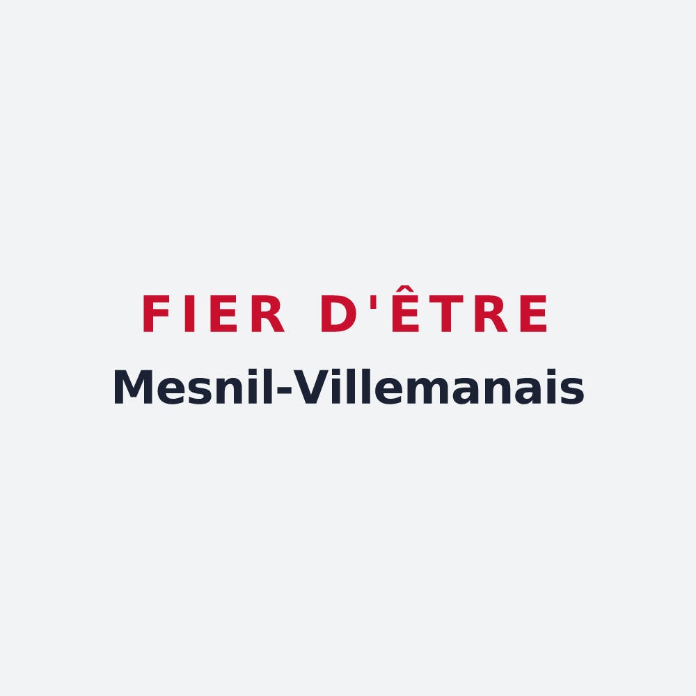 Poster « Fier d'être Mesnil-Villemanais » — design pour Le Mesnil-Villeman