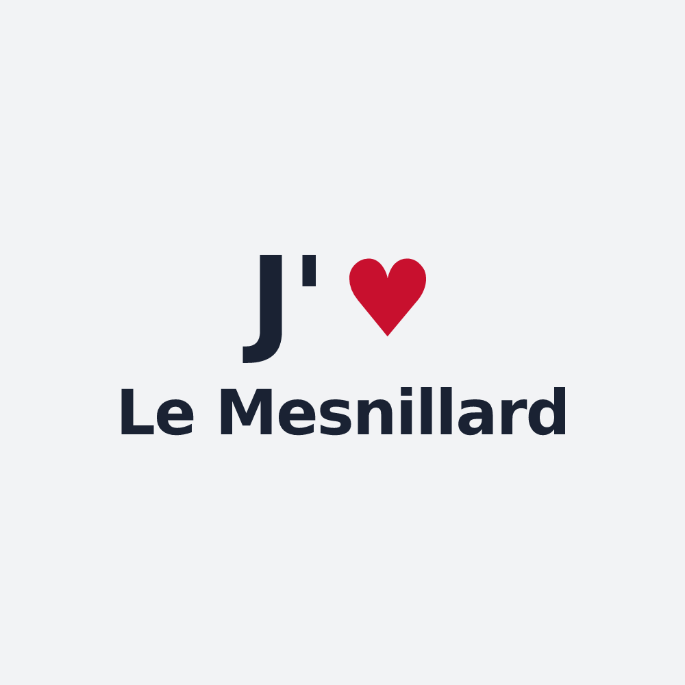 Poster personnalisé Le Mesnillard — design J'aime Le Mesnillard