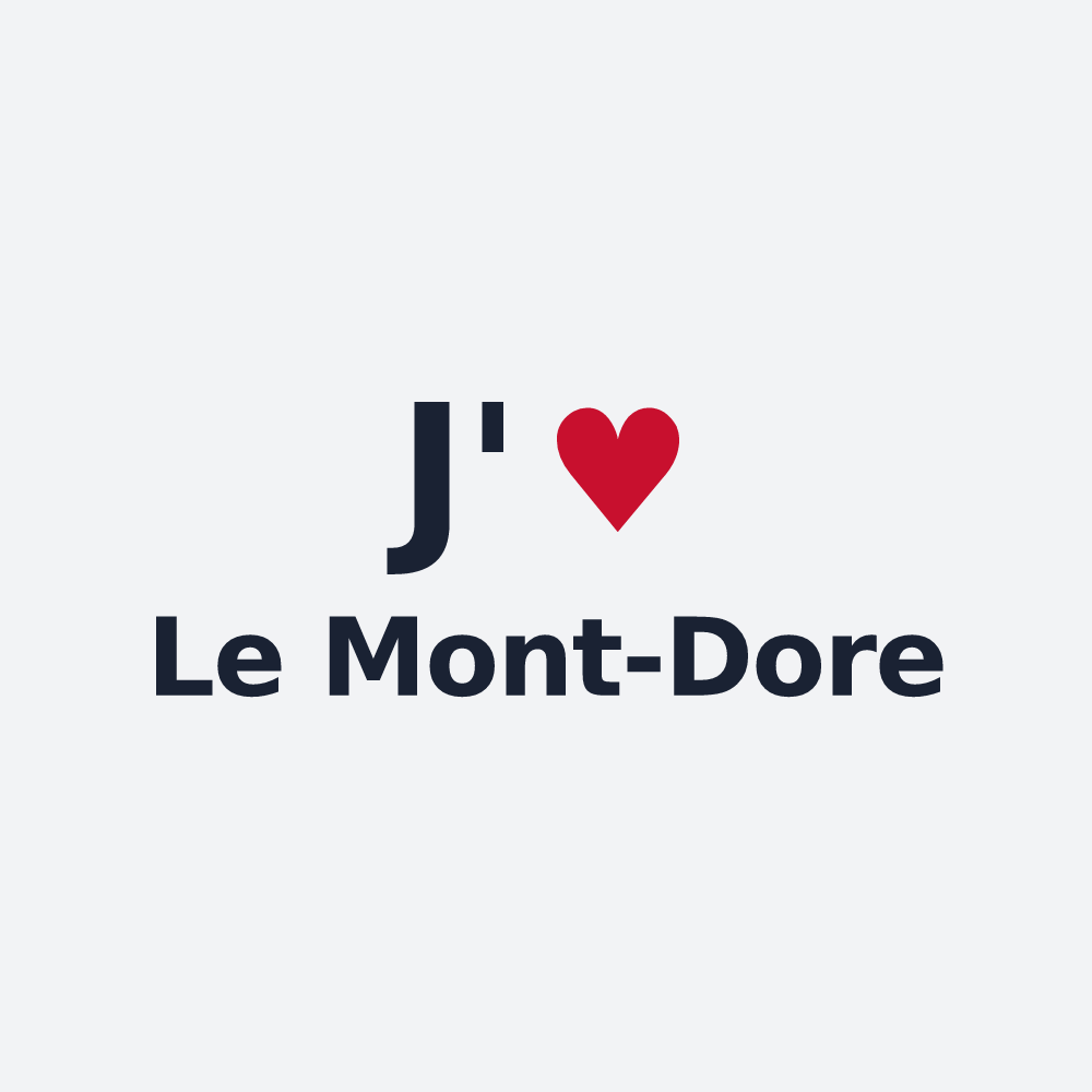 Poster personnalisé Le Mont-Dore — design J'aime Le Mont-Dore
