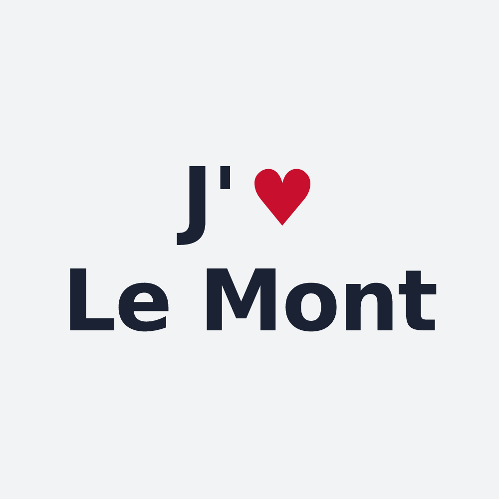 Poster personnalisé Le Mont — design J'aime Le Mont
