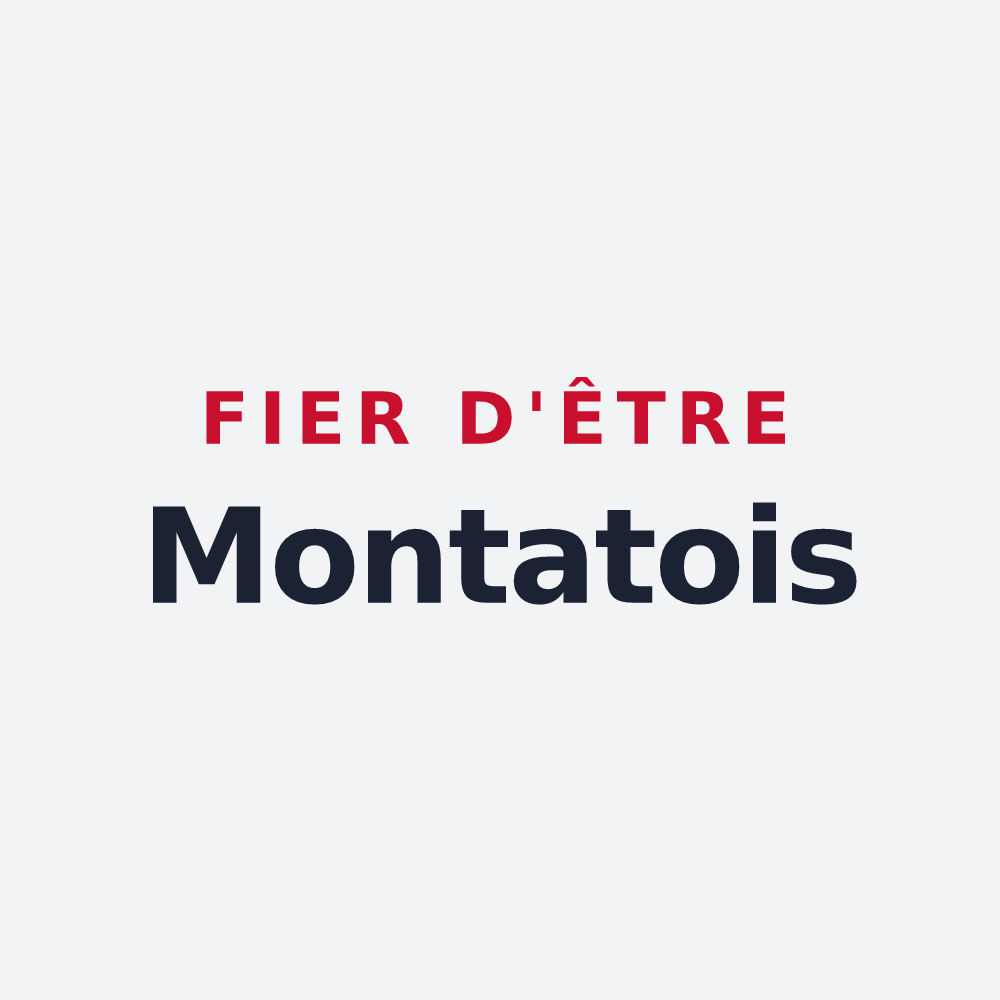 Poster « Fier d'être Montatois » — design pour Le Montat