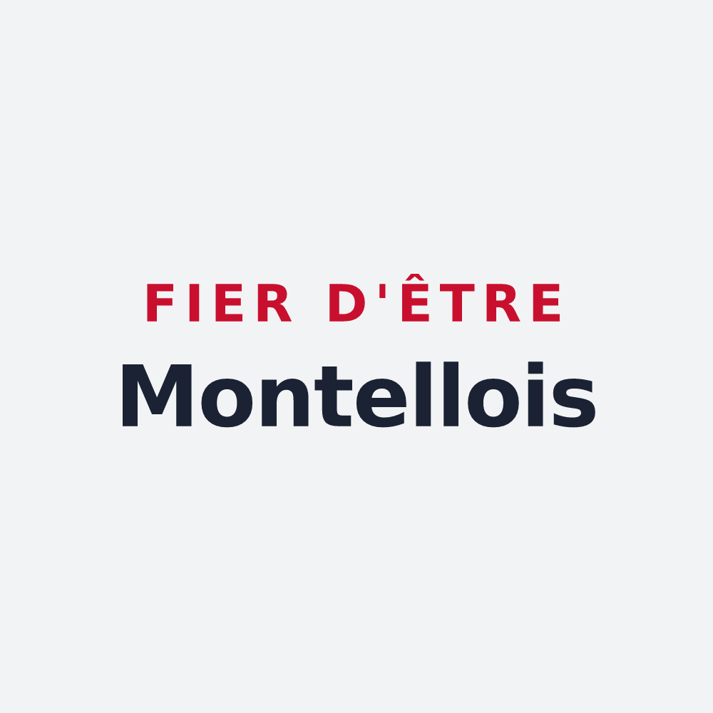 Poster « Fier d'être Montellois » — design pour Le Monteil