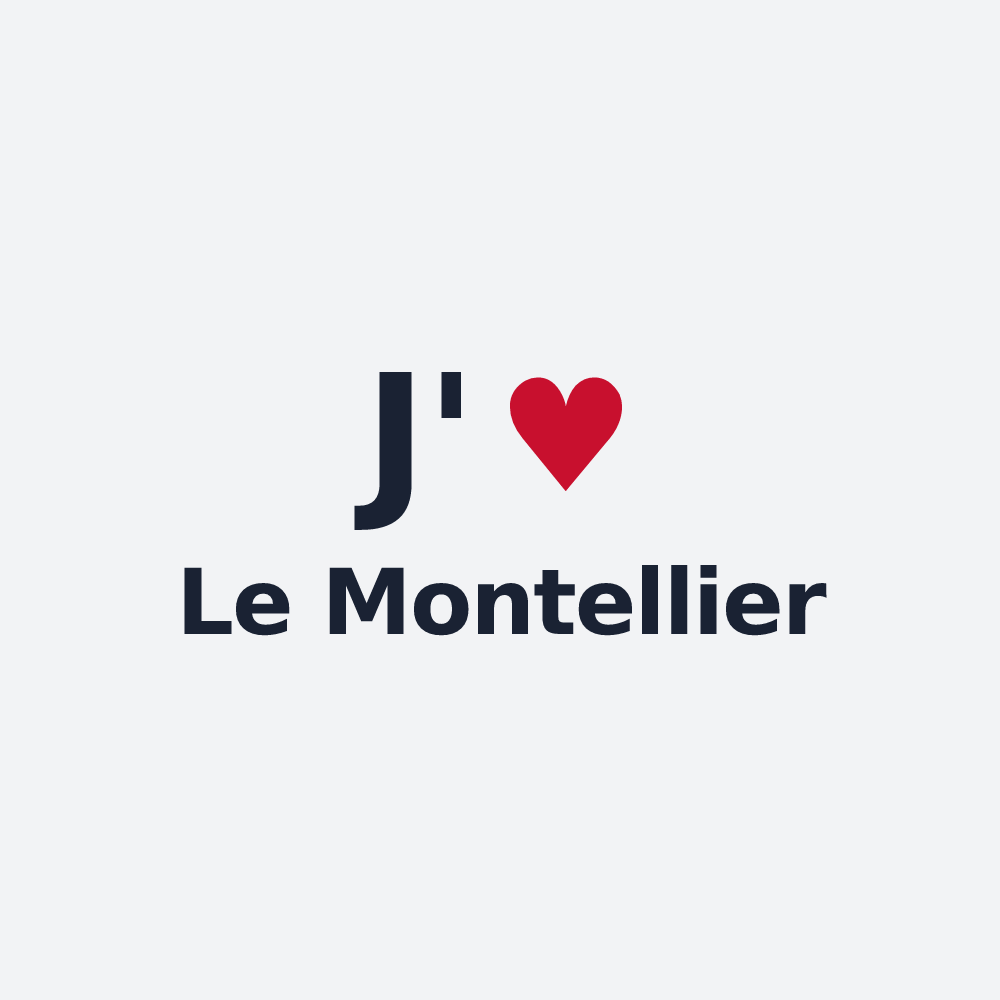 Poster personnalisé Le Montellier — design J'aime Le Montellier