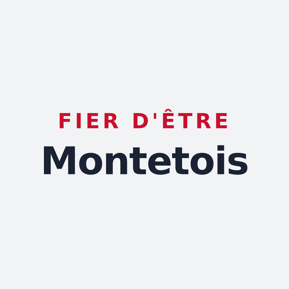 Poster « Fier d'être Montetois » — design pour Le Montet