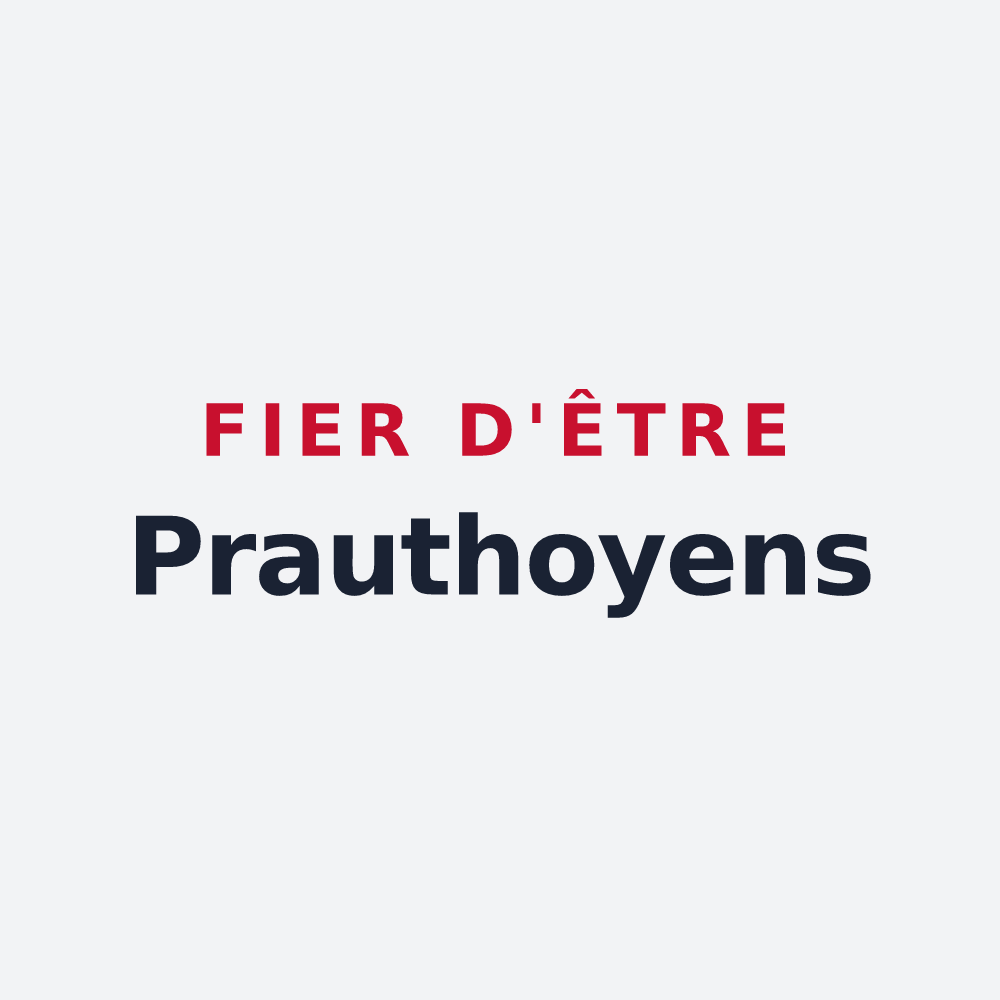 Poster « Fier d'être Prauthoyens » — design pour Le Montsaugeonnais