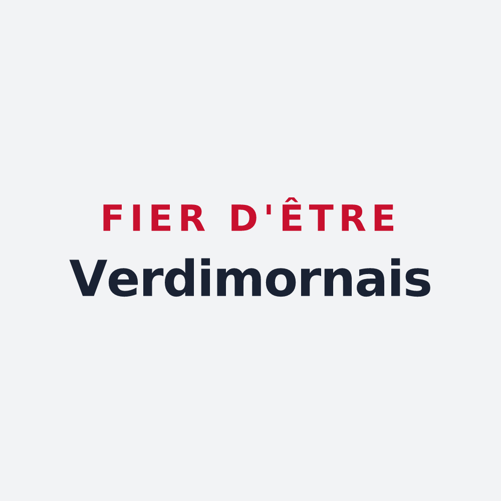 Poster « Fier d'être Verdimornais » — design pour Le Morne-Vert