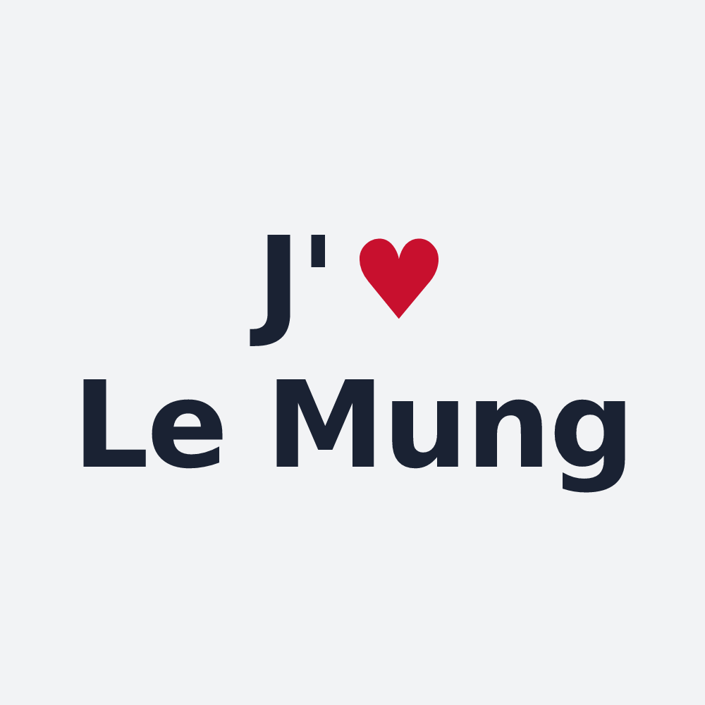 Poster personnalisé Le Mung — design J'aime Le Mung