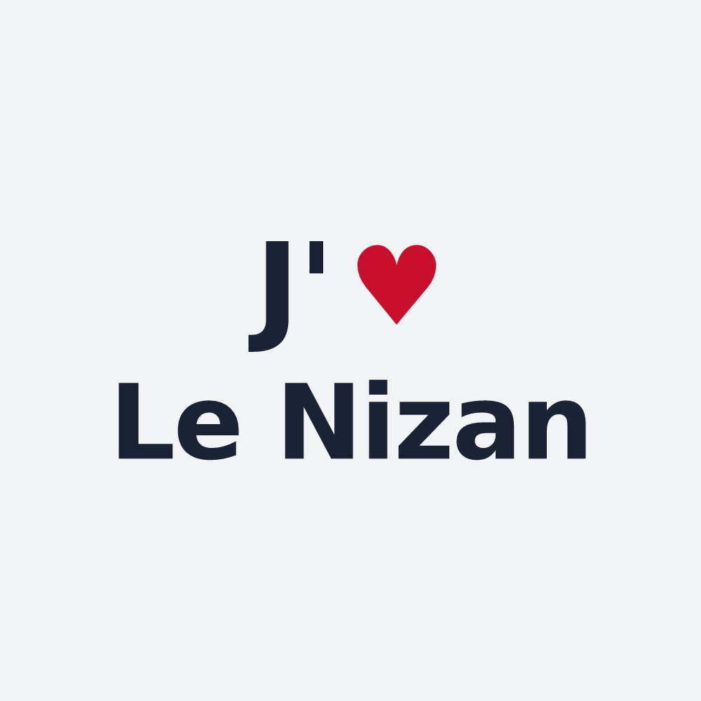 Poster personnalisé Le Nizan — design J'aime Le Nizan
