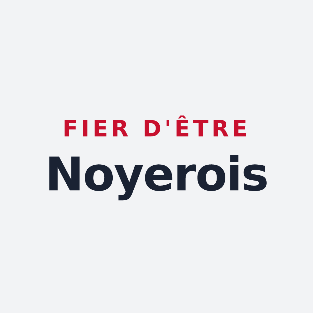 Poster « Fier d'être Noyerois » — design pour Le Noyer-en-Ouche