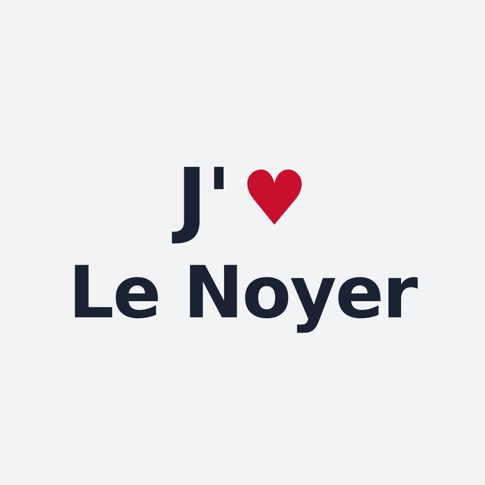 Poster personnalisé Le Noyer — design J'aime Le Noyer