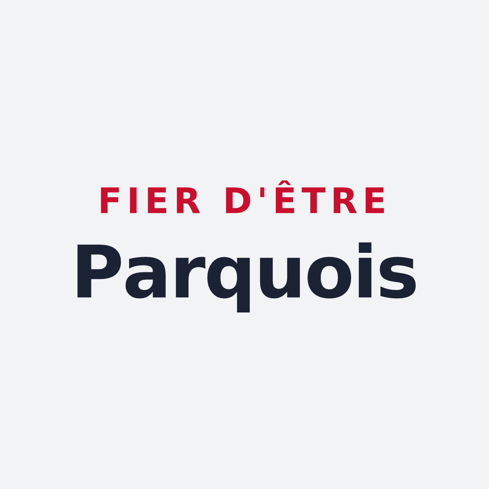 Poster « Fier d'être Parquois » — design pour Le Parc