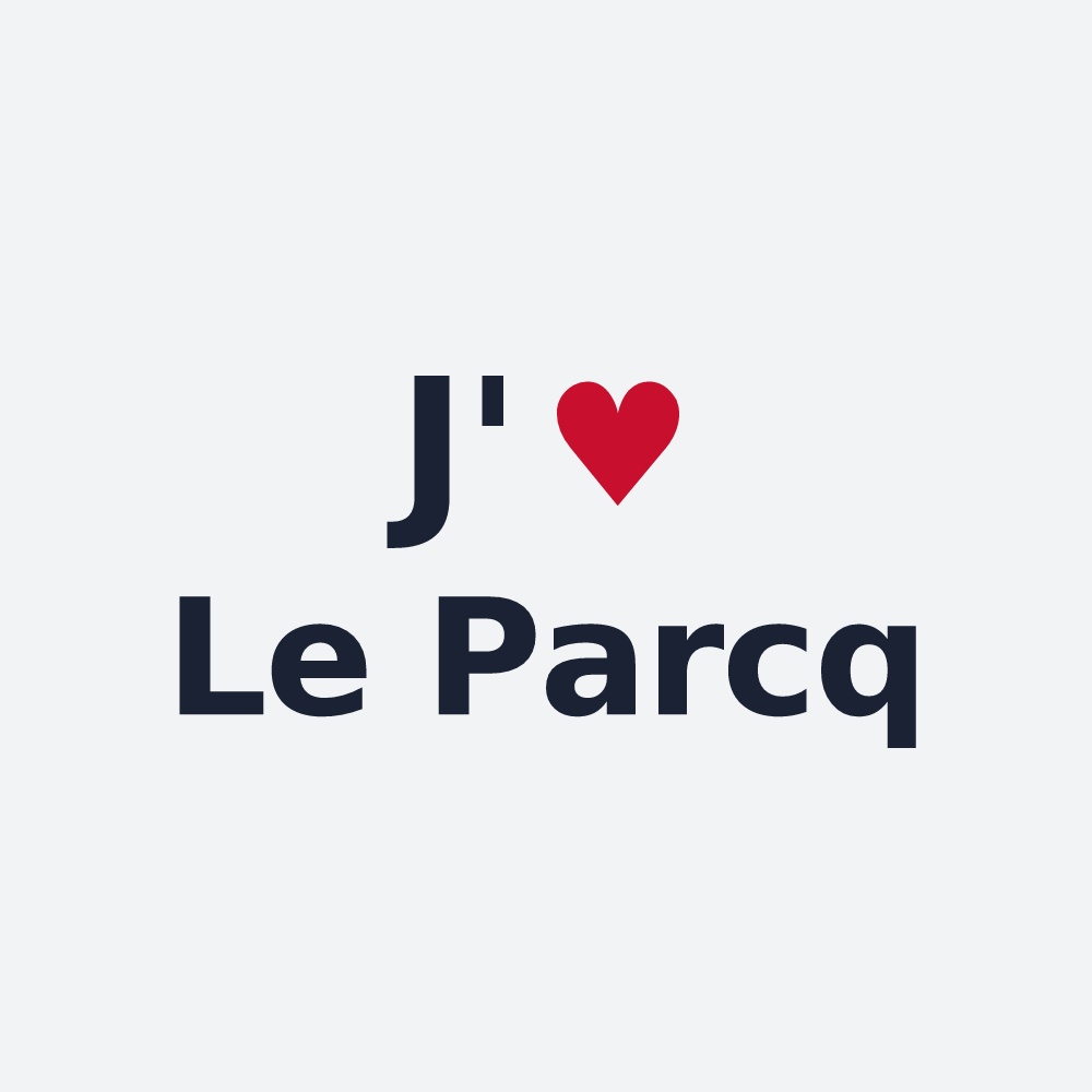 Poster personnalisé Le Parcq — design J'aime Le Parcq