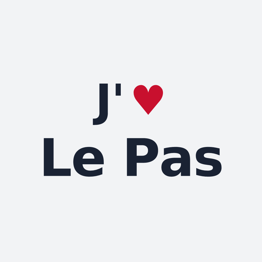 Poster personnalisé Le Pas — design J'aime Le Pas