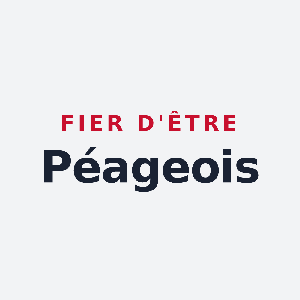 Poster « Fier d'être Péageois » — design pour Le Péage-de-Roussillon