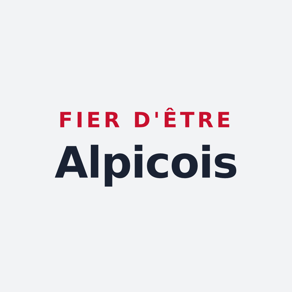 Poster « Fier d'être Alpicois » — design pour Le Pecq