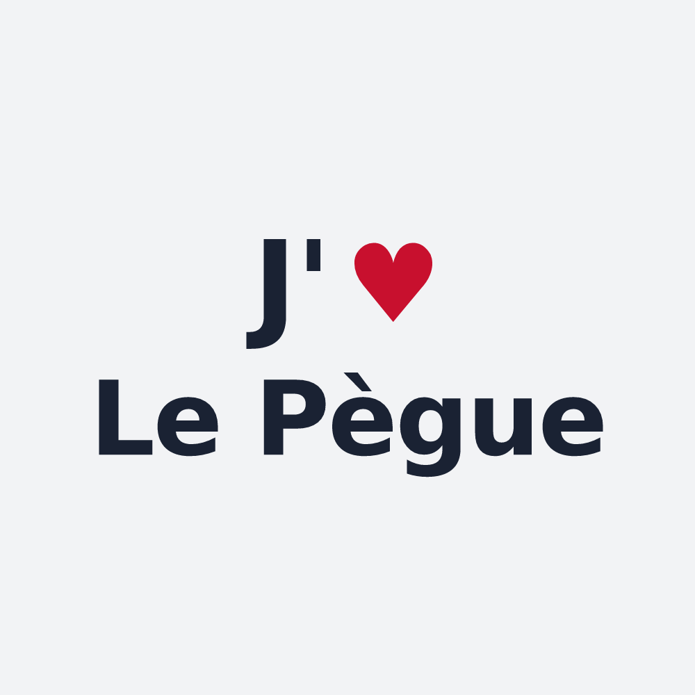 Poster personnalisé Le Pègue — design J'aime Le Pègue