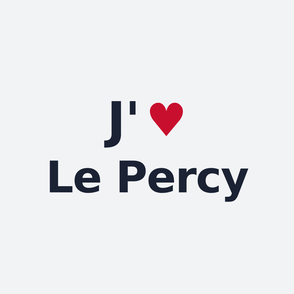 Poster personnalisé Le Percy — design J'aime Le Percy