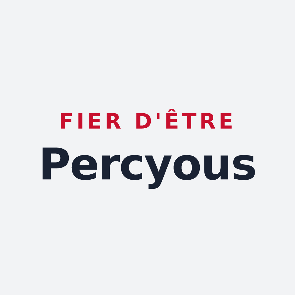 Poster « Fier d'être Percyous » — design pour Le Percy