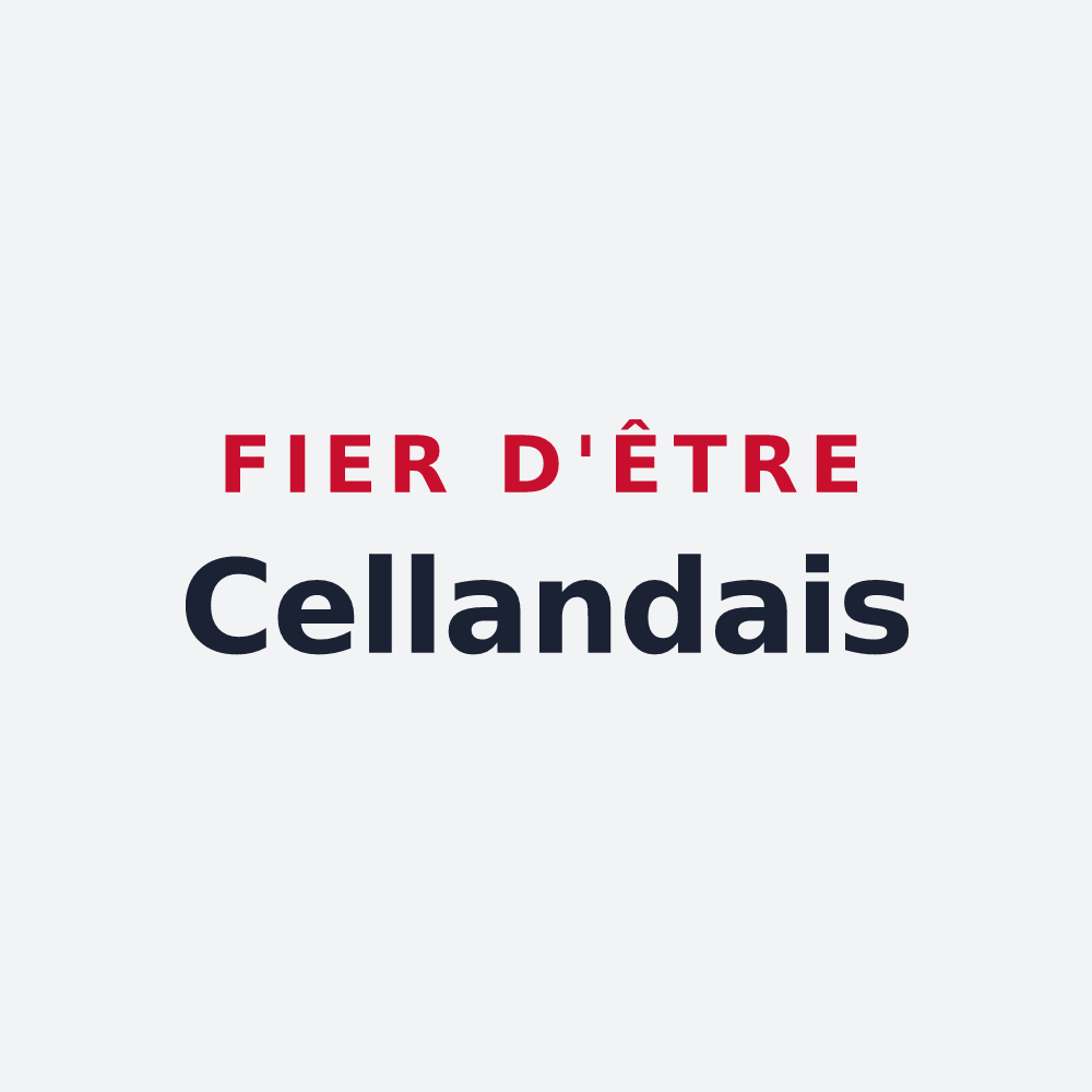 Poster « Fier d'être Cellandais » — design pour Le Petit-Celland