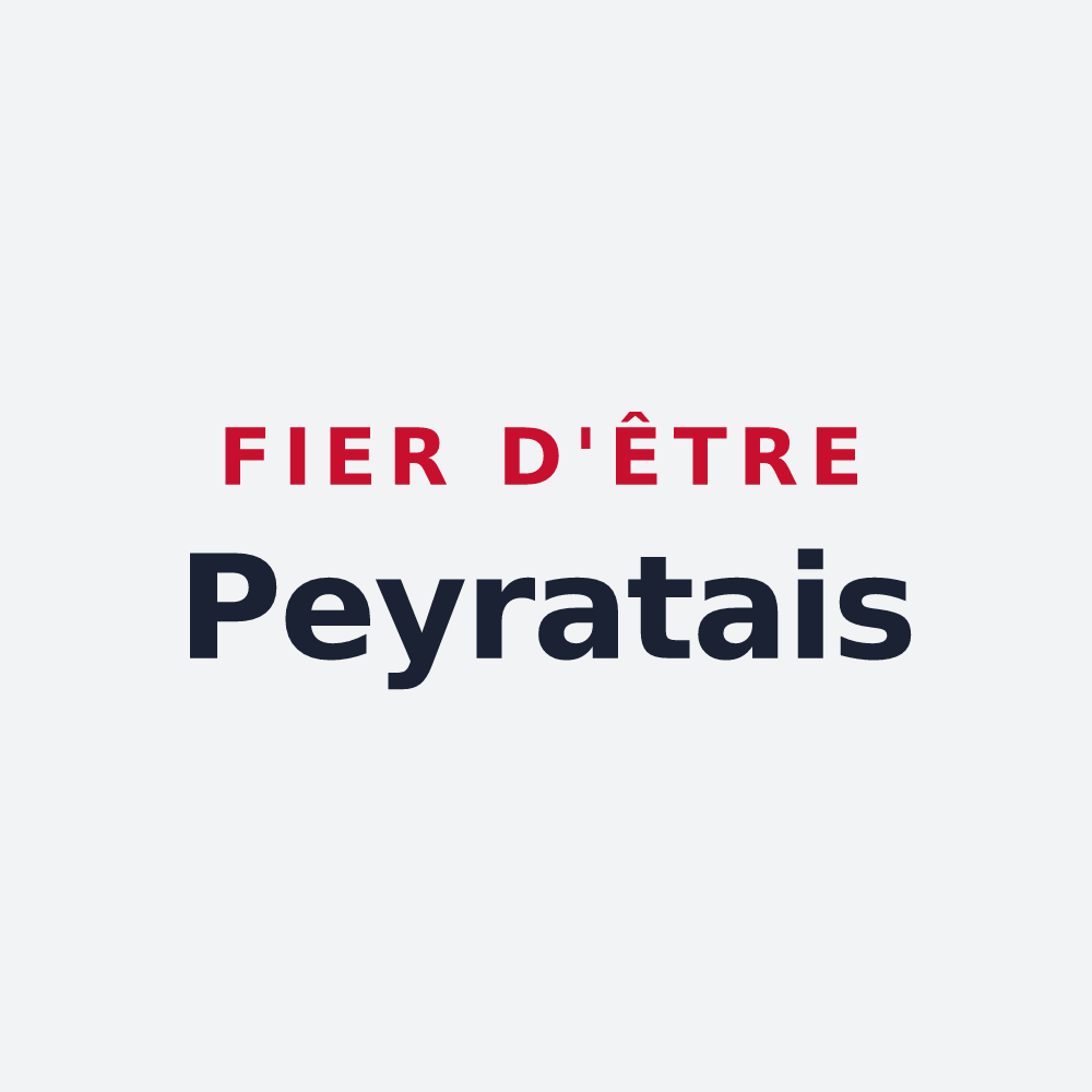 Poster « Fier d'être Peyratais » — design pour Le Peyrat