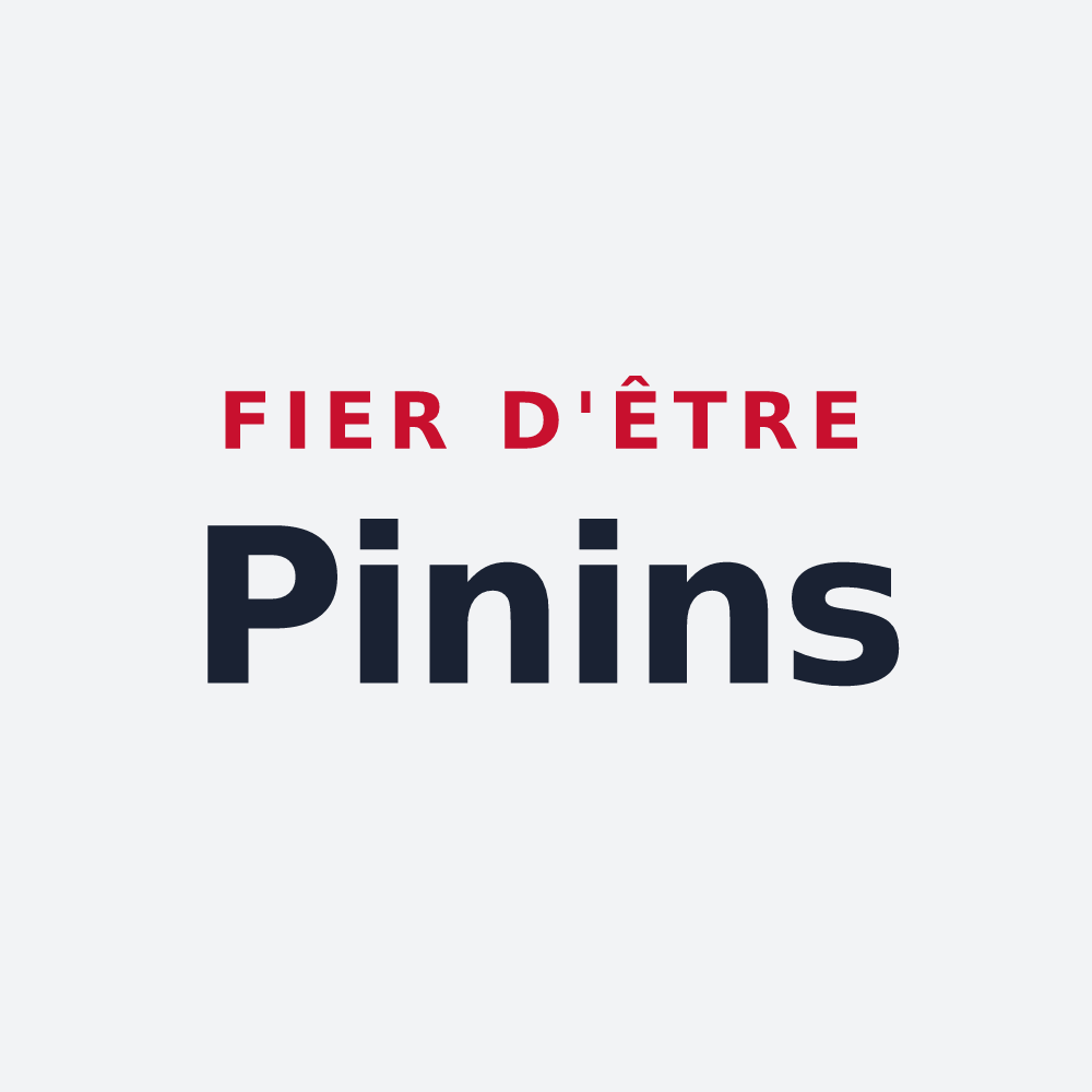 Poster « Fier d'être Pinins » — design pour Le Pin