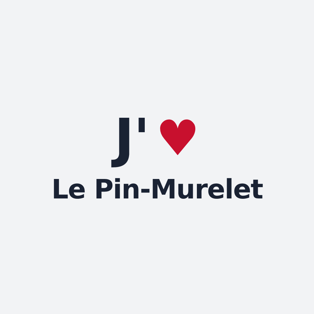 Poster personnalisé Le Pin-Murelet — design J'aime Le Pin-Murelet