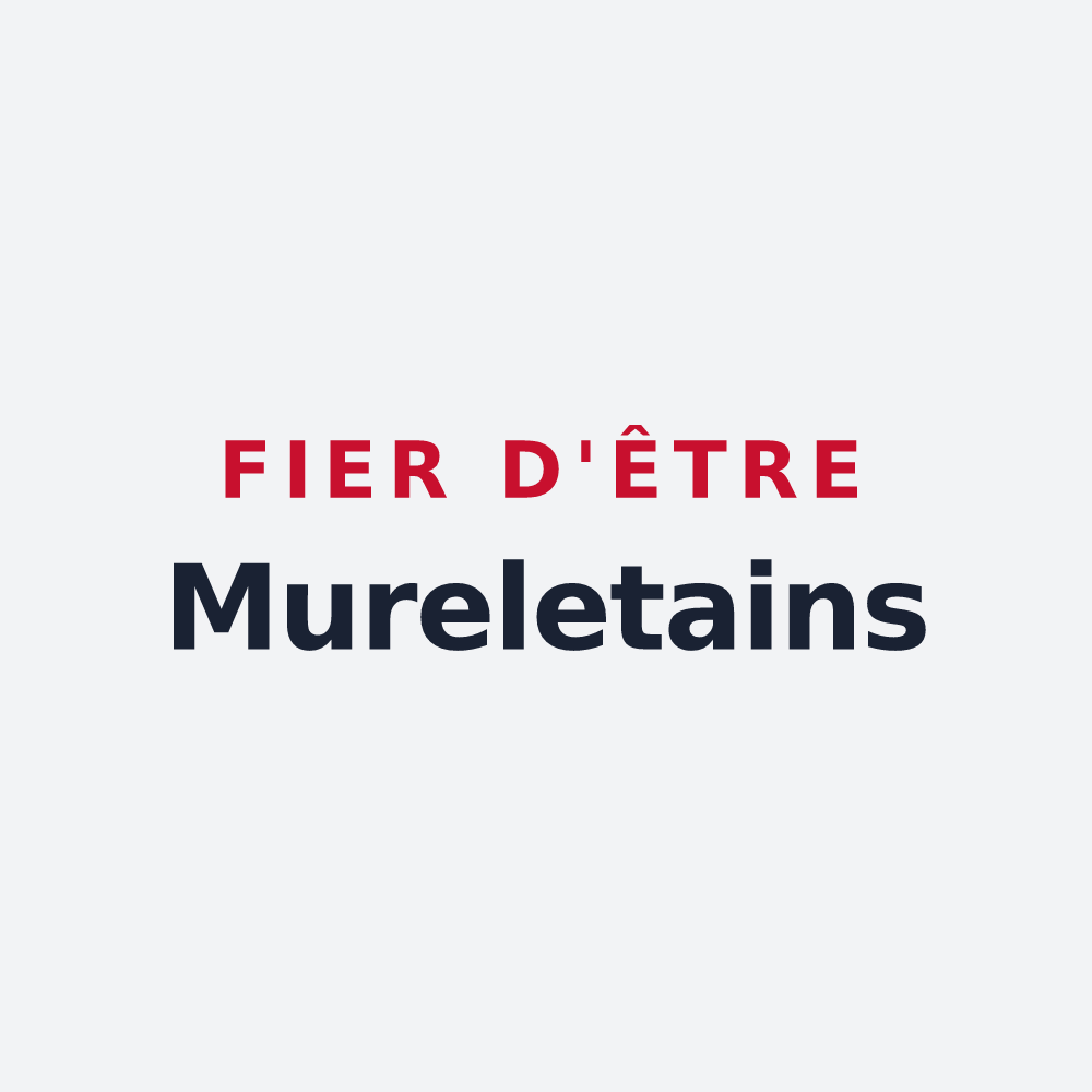 Poster « Fier d'être Mureletains » — design pour Le Pin-Murelet