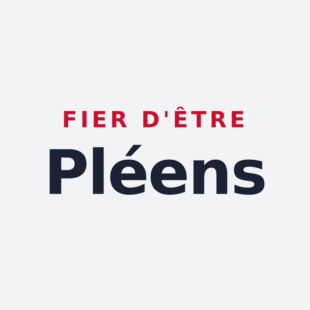 Poster « Fier d'être Pléens » — design pour Le Pla