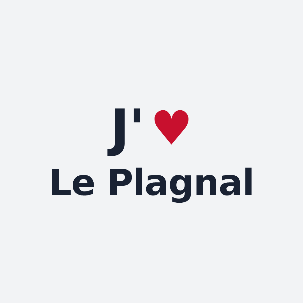 Poster personnalisé Le Plagnal — design J'aime Le Plagnal