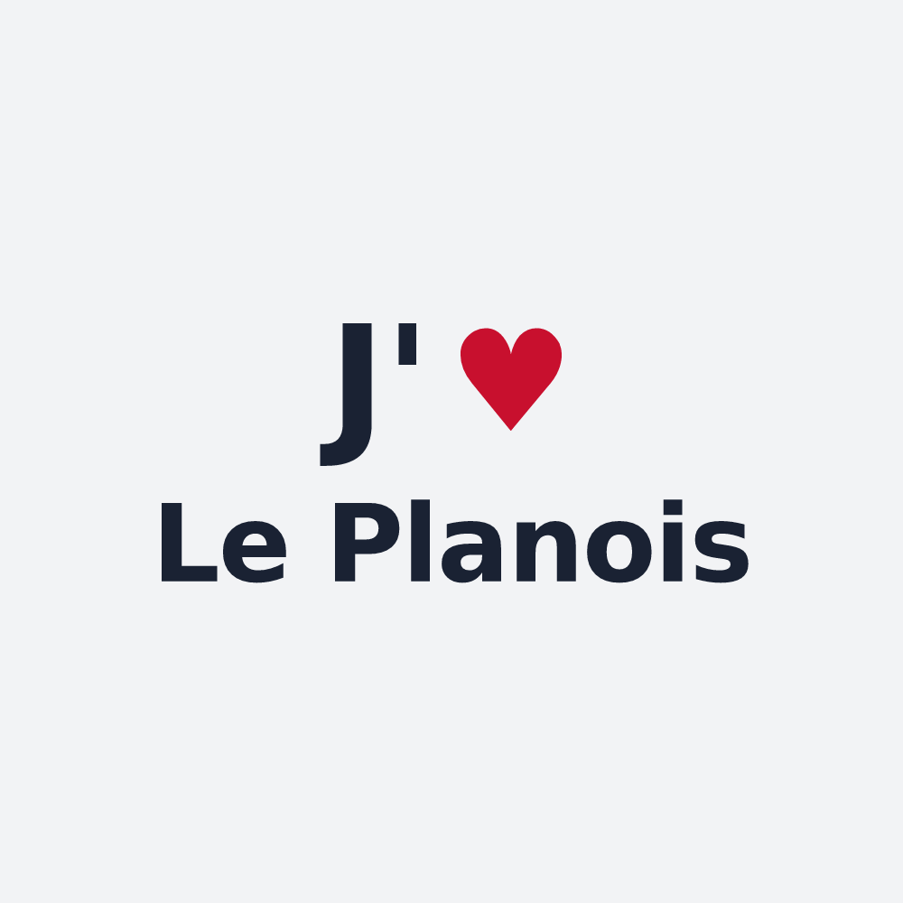 Poster personnalisé Le Planois — design J'aime Le Planois