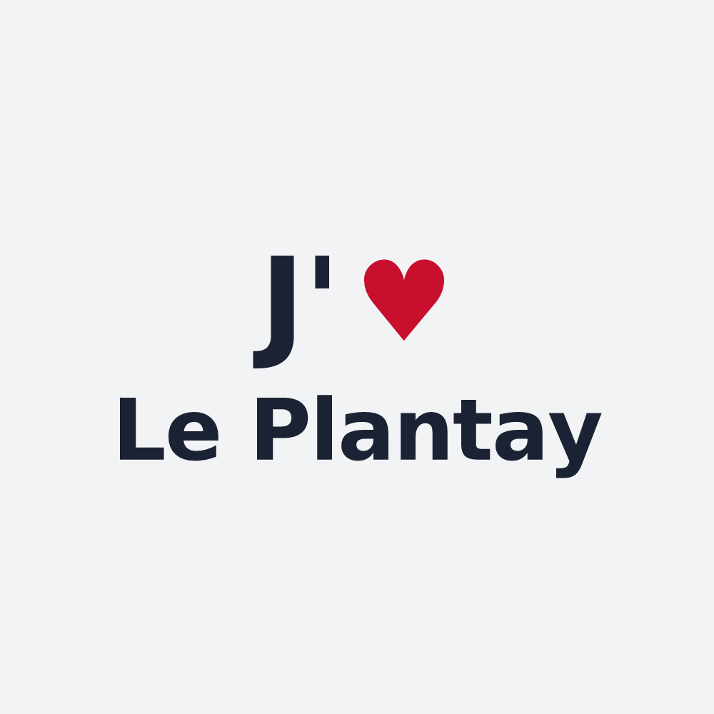 Poster personnalisé Le Plantay — design J'aime Le Plantay