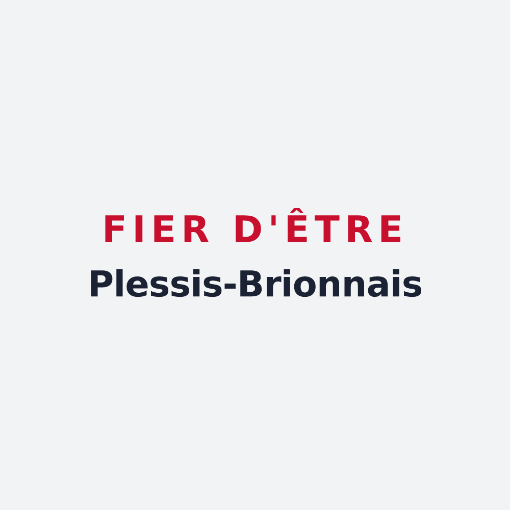 Poster « Fier d'être Plessis-Brionnais » — design pour Le Plessis-Brion