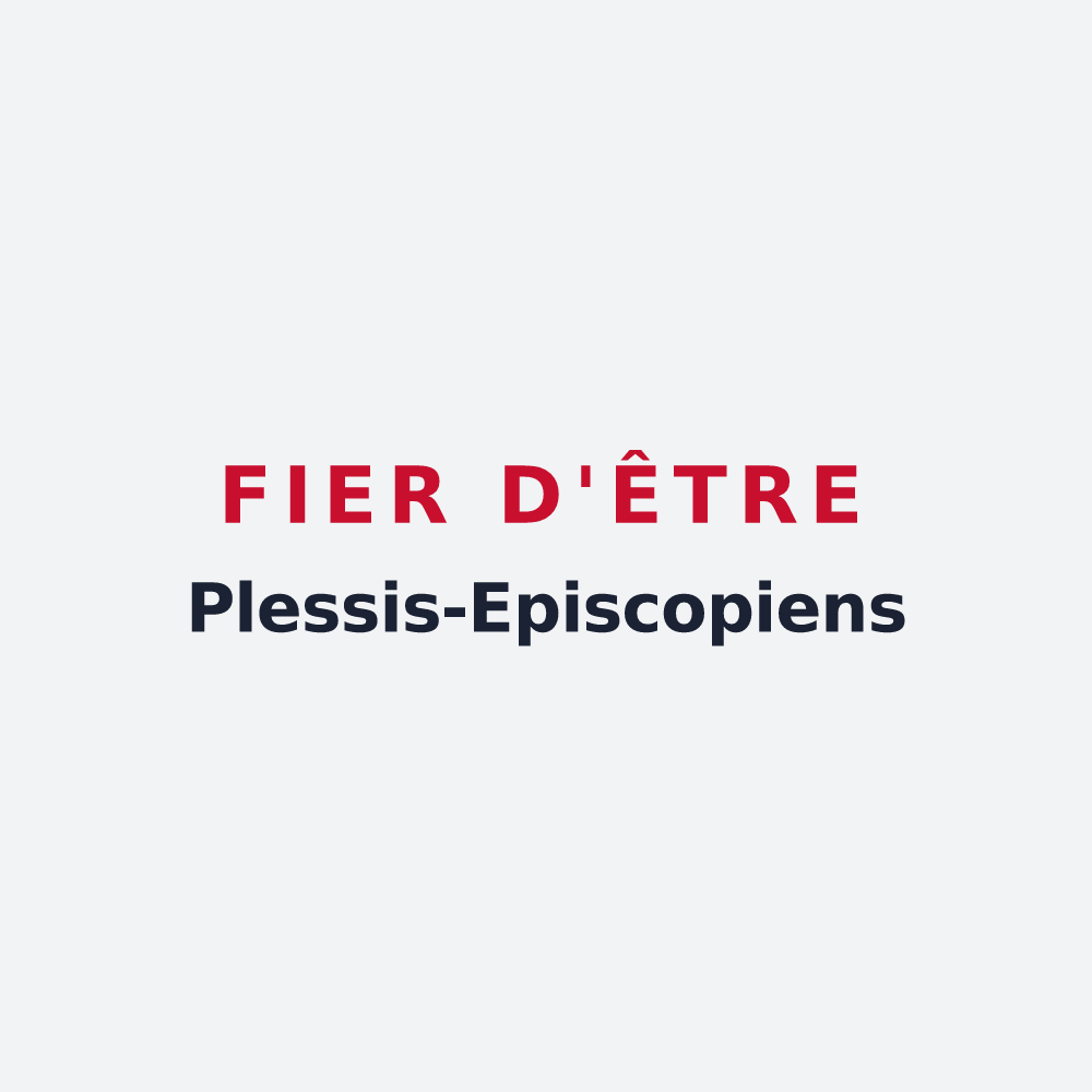Poster « Fier d'être Plessis-Episcopiens » — design pour Le Plessis-l'Évêque