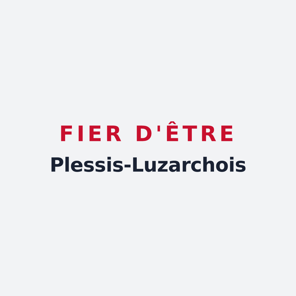 Poster « Fier d'être Plessis-Luzarchois » — design pour Le Plessis-Luzarches