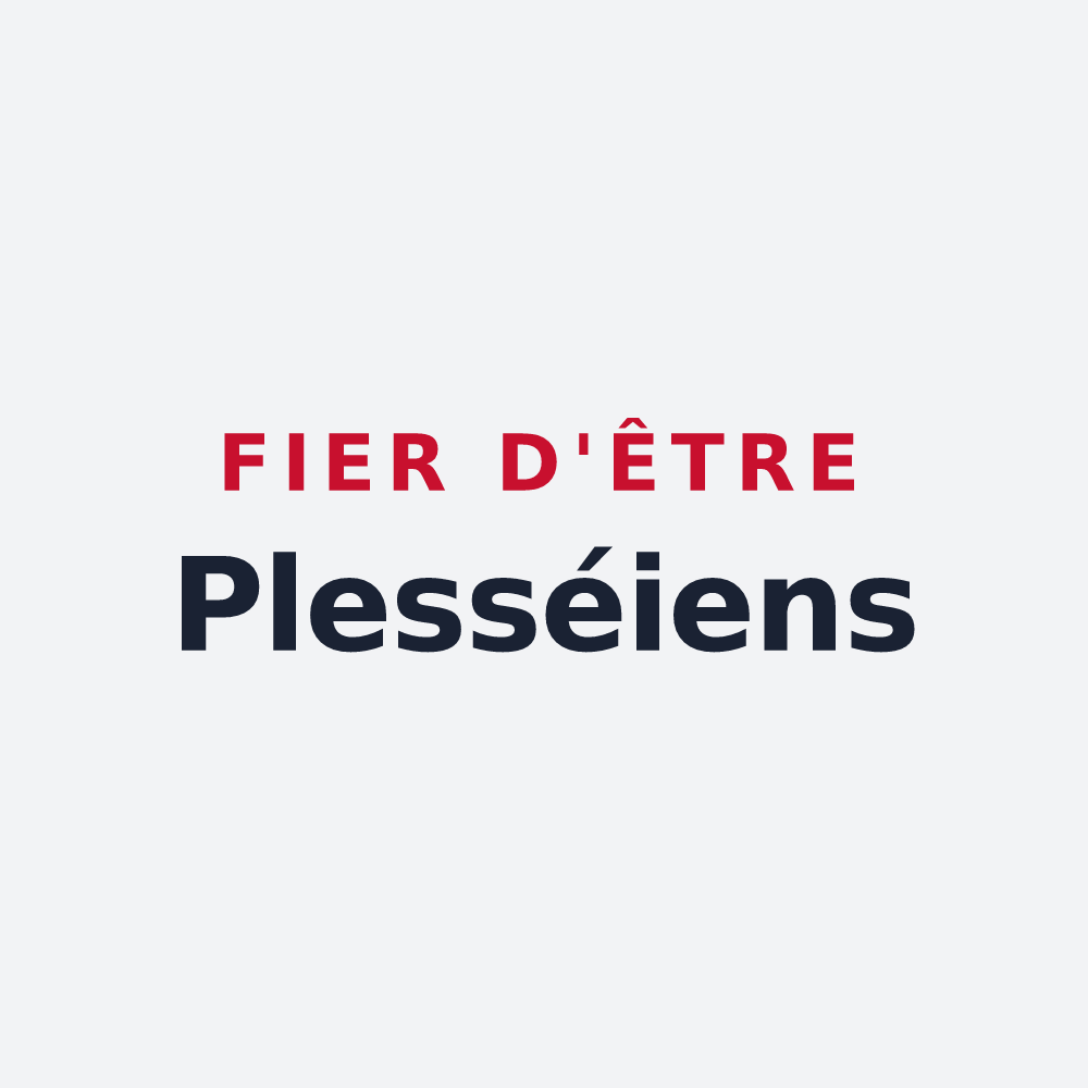 Poster « Fier d'être Plesséiens » — design pour Le Plessis-Pâté