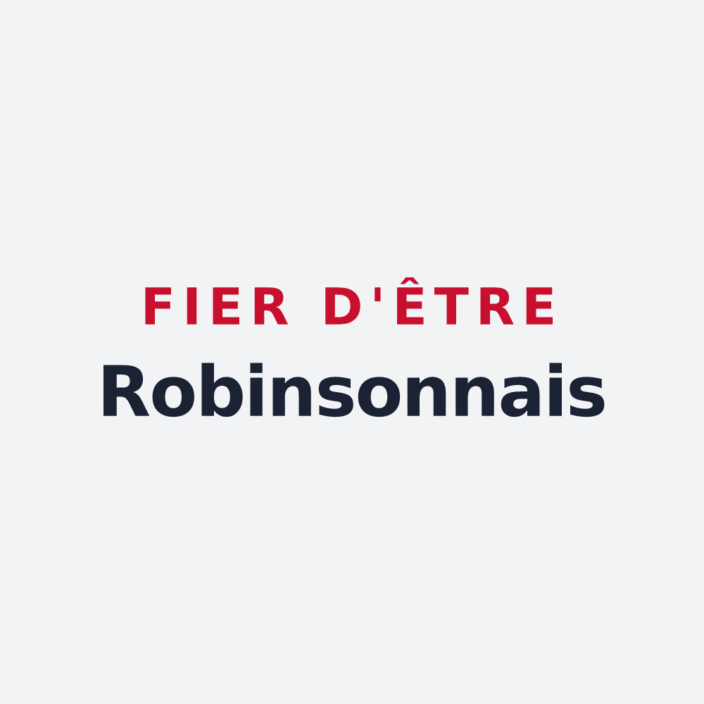 Poster « Fier d'être Robinsonnais » — design pour Le Plessis-Robinson